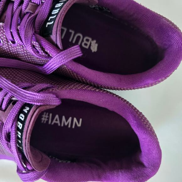 Nobull Supre Fabric Trainer Shoes Sneakers Purple Womens Size 8 Gym Crossfit - Picture 9 of 10